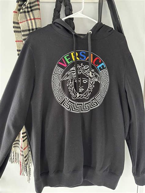 Versace Rainbow Logo Hoodie on SALE 